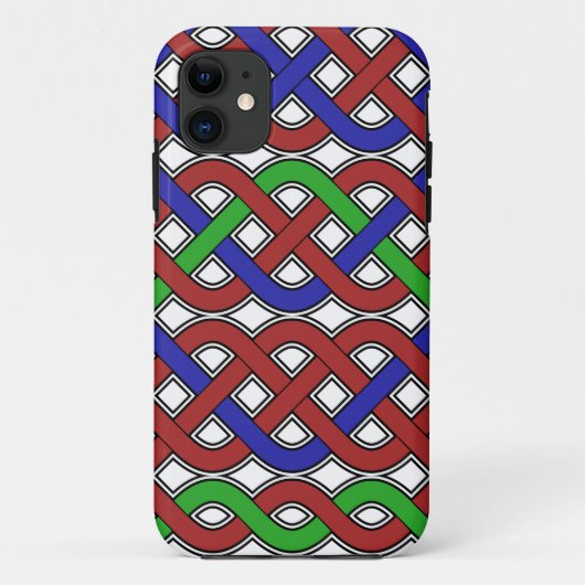Coques Case-Mate iPhone Bleu, vert et rouge céleste noeuds (Dos)