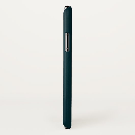 Coques Case-Mate iPhone Bleu-Vert Faux Métallic Moderne Vagues Dynamiques (Dos/Droite)