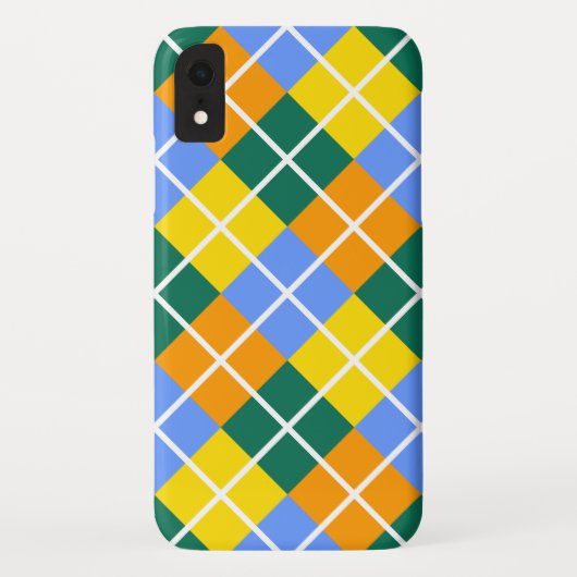 Coques Case-Mate iPhone Bleu Vert Jaune Orange (Dos)