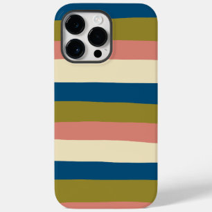 Coque Pour Pour iPhone 14 Pro Max Bleu, vert olive, rose et crème