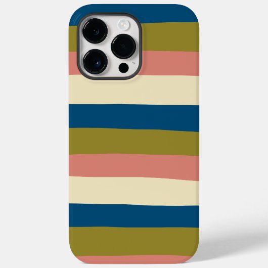 Coques Case-Mate iPhone Bleu, vert olive, rose et crème (Verso)