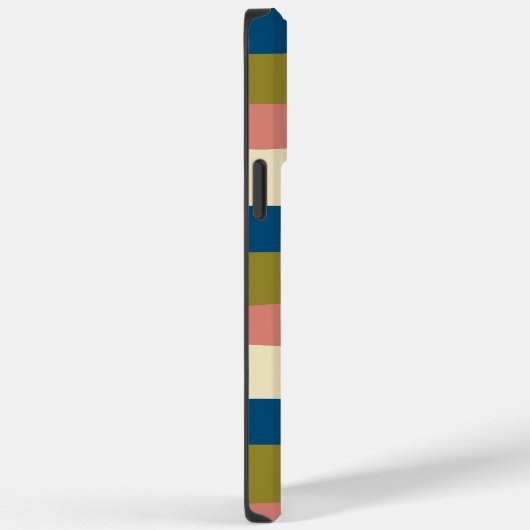 Coques Case-Mate iPhone Bleu, vert olive, rose et crème (Verso / Droite)