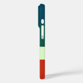 Coques Case-Mate iPhone Bleu, Vert Orange Motif Personnalisé (Verso / Gauche)