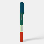 Coques Case-Mate iPhone Bleu, Vert Orange Motif Personnalisé (Verso / Droite)