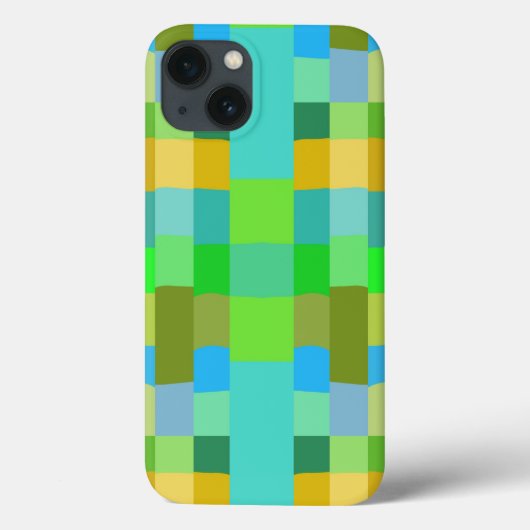 Coques Case-Mate iPhone Bleu Vert orange violet Motif crémeux Abstrait (Verso)