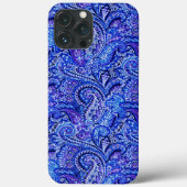 Coques Case-Mate iPhone Bleu Vibrant Paisley (Verso)