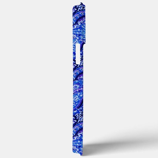 Coques Case-Mate iPhone Bleu Vibrant Paisley (Verso / Droite)
