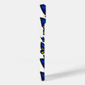 Coques Case-Mate iPhone Bleu violet ailes vertes maintenant (Verso / Droite)