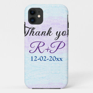 Case-Mate iPhone Case Bleu violet ombre paillettes scintillement merci a