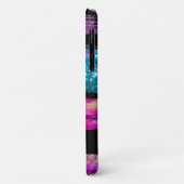 Coques Case-Mate iPhone Bleu Violet Parties scintillant Étoiles Brush Stro (Dos/Gauche)