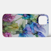 Coques Case-Mate iPhone Bleu violet rose vert rose Art Floral (Verso (horizontal))