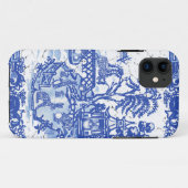 Coques Case-Mate iPhone Bleu Whimsical Willow Isle of Rabbits Classic Look (Dos (Horizontal))