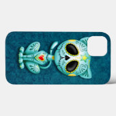 Coques Case-Mate iPhone Bleu Zombie Sucre Kitten (Verso (horizontal))