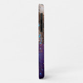 COQUES Case-Mate iPhone BLEUE BÂTIMENT LADY, TURQUOISE GOLD SPARKLE GEM MO (Dos/Gauche)