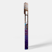 COQUES Case-Mate iPhone BLEUE BÂTIMENT LADY, TURQUOISE GOLD SPARKLE GEM MO (Verso / Gauche)