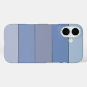Coques Case-Mate iPhone Bleus Et Gris Couleurs Sur Papier Aquarelle (Verso (horizontal))