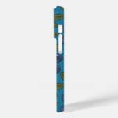 Coques Case-Mate iPhone Bleus sur bleu (Verso / Gauche)