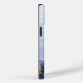 Coques Case-Mate iPhone Bleus sur la plage (Verso / Droite)