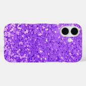 Coques Case-Mate iPhone Bling Parties scintillant violet (Verso (horizontal))