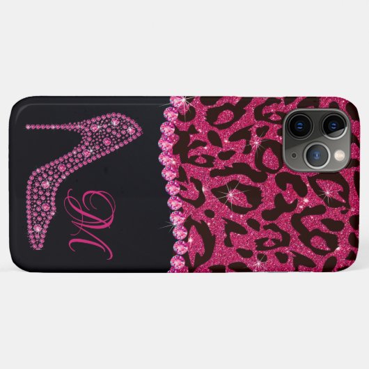 Coques Case-Mate iPhone Bling Sparkle Diamond Parties scintillant Leopard (Dos (Horizontal))