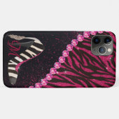 Coques Case-Mate iPhone Bling Sparkle Diamond Parties scintillant Zebra ro (Dos (Horizontal))