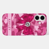Coques Case-Mate iPhone Blingy Pink Camouflage Personalized (Verso (horizontal))