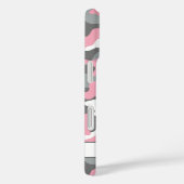 Coques Case-Mate iPhone Blingy Pink Gray Camouflage Personalized (Verso / Droite)