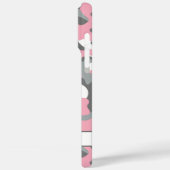 Coques Case-Mate iPhone Blingy Pink Gray Camouflage Personalized (Verso / Gauche)