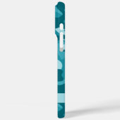 Coques Case-Mate iPhone Blingy Teal Camouflage Personalized (Verso / Gauche)