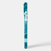 Coques Case-Mate iPhone Blingy Teal Camouflage Personalized (Verso / Gauche)