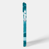 Coques Case-Mate iPhone Blingy Teal Camouflage Personalized (Verso / Gauche)