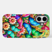 Coques Case-Mate iPhone Bliss de jardin papillon (Verso (horizontal))