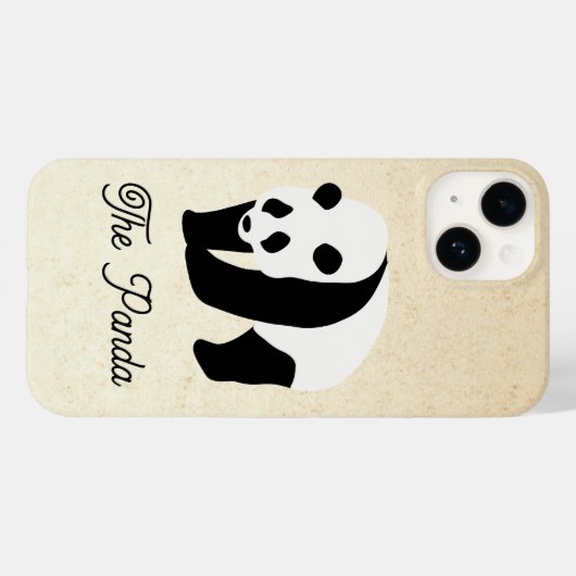 Coques Case-Mate iPhone Bloc couleur Panda (Verso (horizontal))