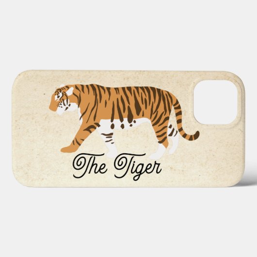 Coques Case-Mate iPhone Bloc couleur tigre (Verso (horizontal))