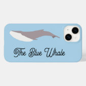 Coques Case-Mate iPhone Bloc de couleur Baleine bleue (Verso (horizontal))