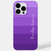 Coques Case-Mate iPhone Bloc de couleur chic violet personnalisé (Verso)