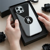 Coques Case-Mate iPhone Bloc de couleur monochrome noir et blanc Monochrom