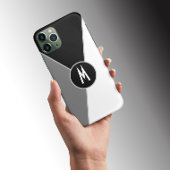 Coques Case-Mate iPhone Bloc de couleur monochrome noir et blanc Monochrom