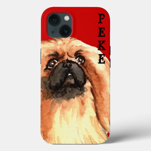 Coques Case-Mate iPhone Bloc de couleur Pekingese (Verso)