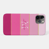 Coques Case-Mate iPhone Bloc de couleur rose Ombre personnalisé (Dos (Horizontal))