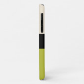 Coques Case-Mate iPhone Bloc de couleur vert Pistachio tendance avec nom (Dos/Gauche)