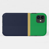 Coques Case-Mate iPhone Bloc de couleur verte bleu marine moderne (Dos (Horizontal))
