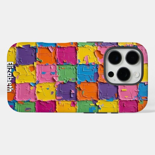 Coques Case-Mate iPhone Bloc : Impasto Abstrait (Verso (horizontal))