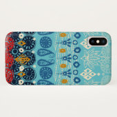 Coques Case-Mate iPhone bloc lotus bleu (Dos (Horizontal))