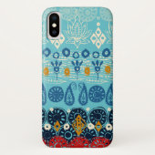 Coques Case-Mate iPhone bloc lotus bleu (Dos)
