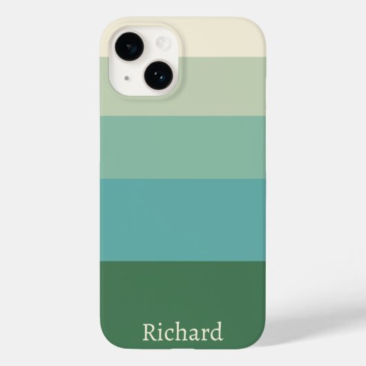 Coques Case-Mate iPhone Bloc vert à cinq ombres (Verso)
