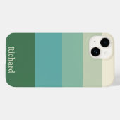 Coques Case-Mate iPhone Bloc vert à cinq ombres (Verso (horizontal))