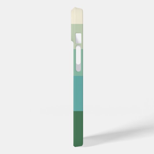 Coques Case-Mate iPhone Bloc vert à cinq ombres (Verso / Gauche)