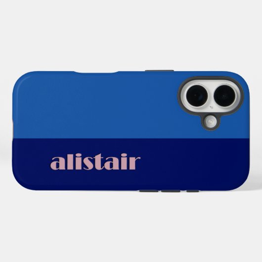 Coques Case-Mate iPhone Block Colours With Personalization (Verso (horizontal))