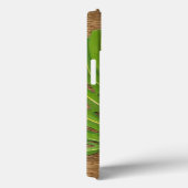 Coques Case-Mate iPhone Block Print Palm on Wicker Background (Verso / Droite)